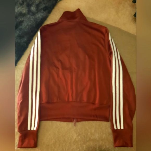 ADIDAS Kids Track Jacket Sz Small (Kids 8 to 10)  Maroon Color - Picture 3 of 4